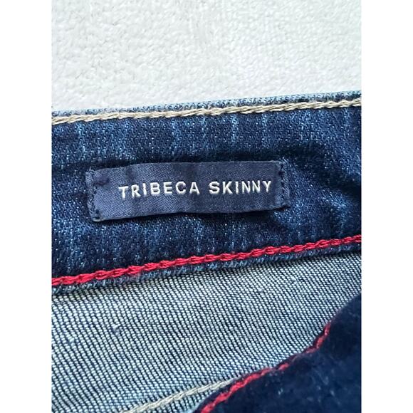 Tommy Hilfiger Dark Wash Mid Rise Tribeca Skinny Jeans Size 10 - Picture 5 of 10